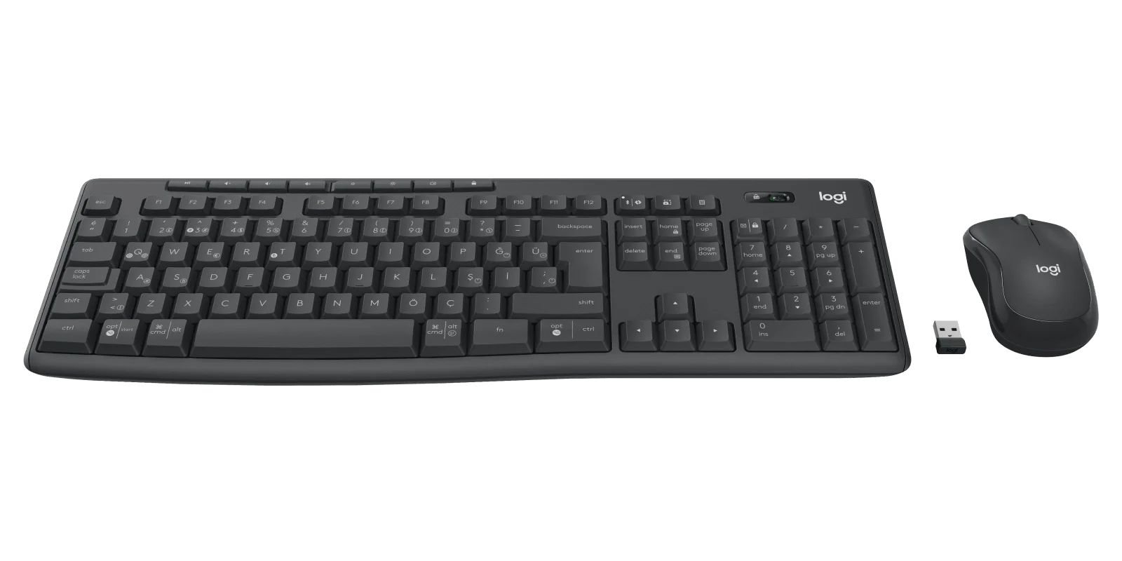 Logitech MK370 Türkçe Q Siyah Bluetooth Kablosuz Klavye + Mouse Set – görünüm 2