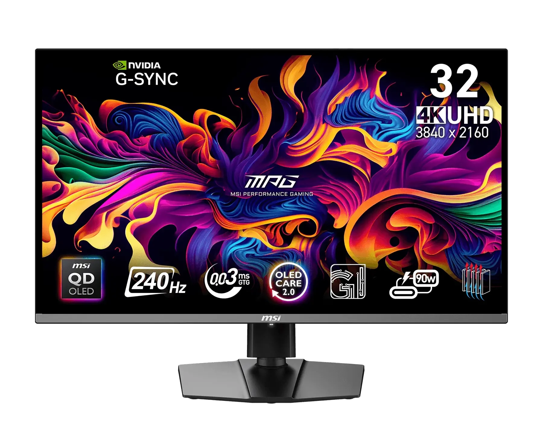 MSI MPG 321URX QD-OLED ürün görünümü 1