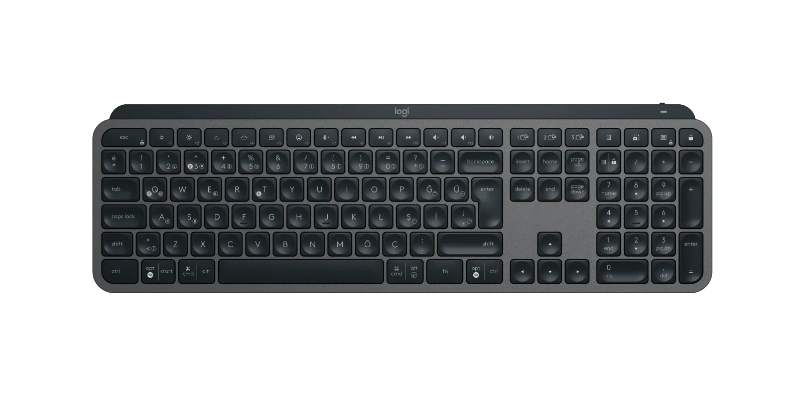 MX Keys S Türkçe Q Grafit