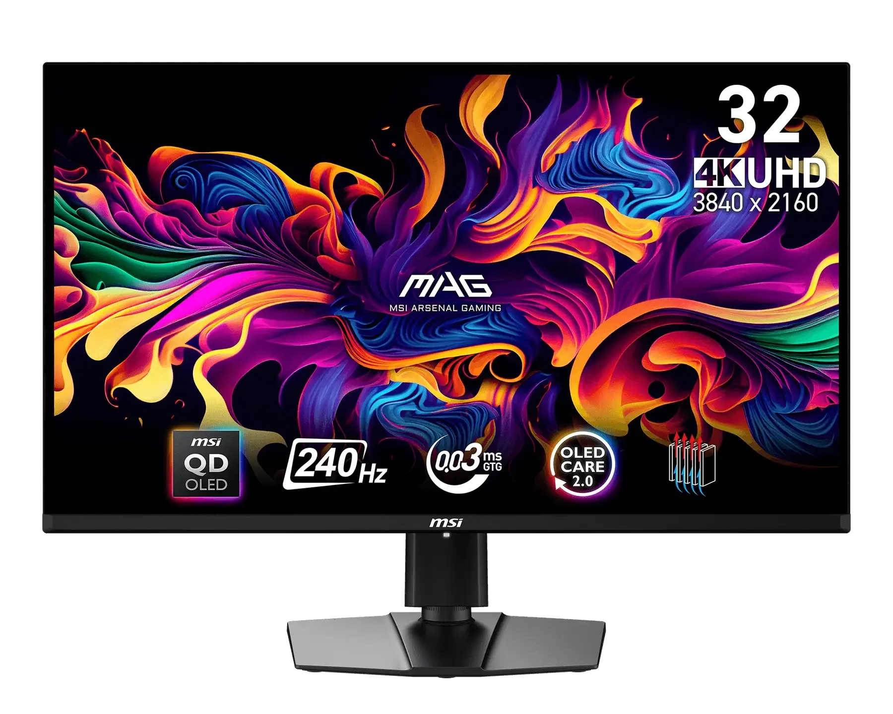 MSI MAG 321UPX QD-OLED ürün görünümü 1