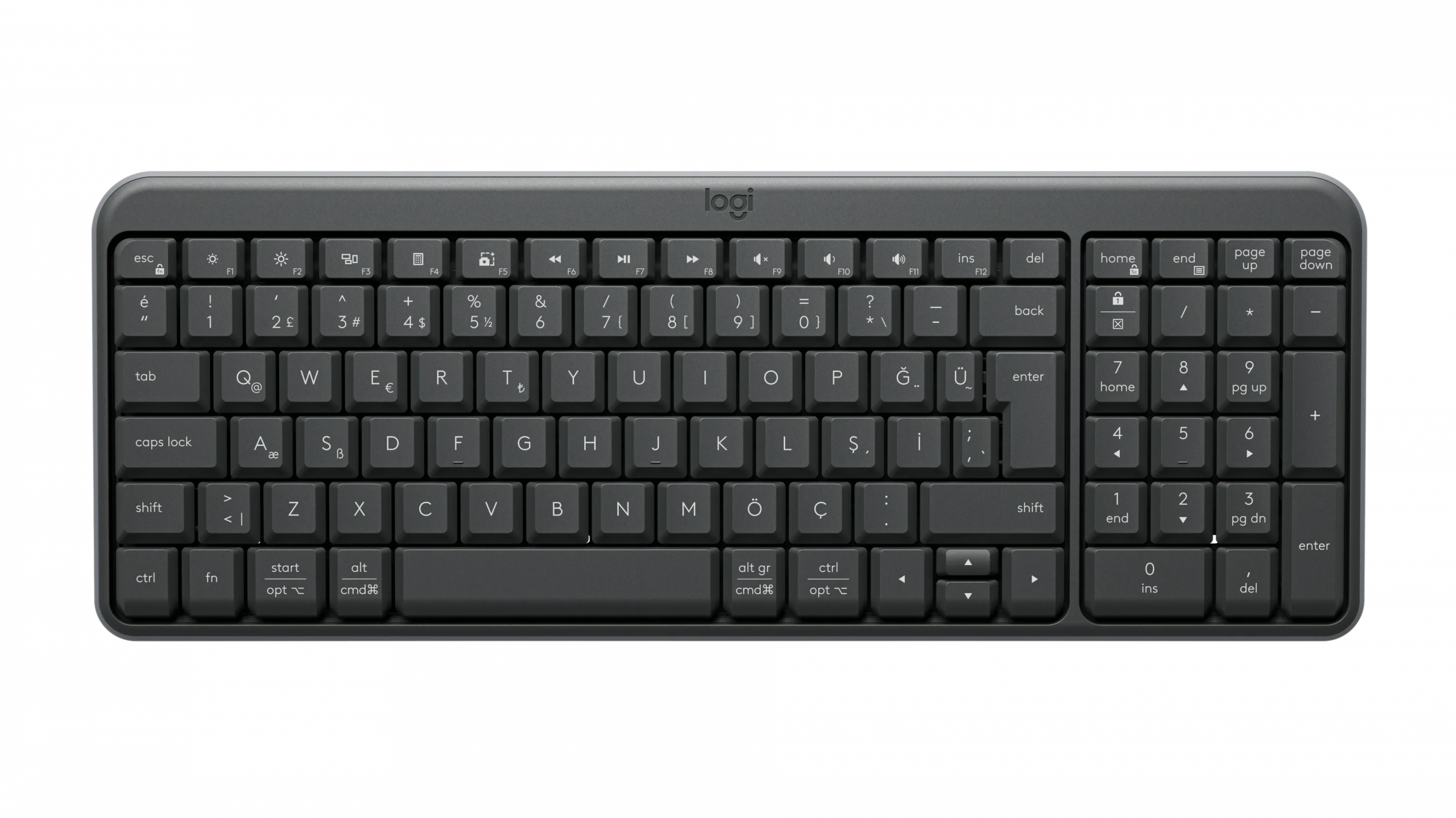 K250 Compact Türkçe Q Grafit