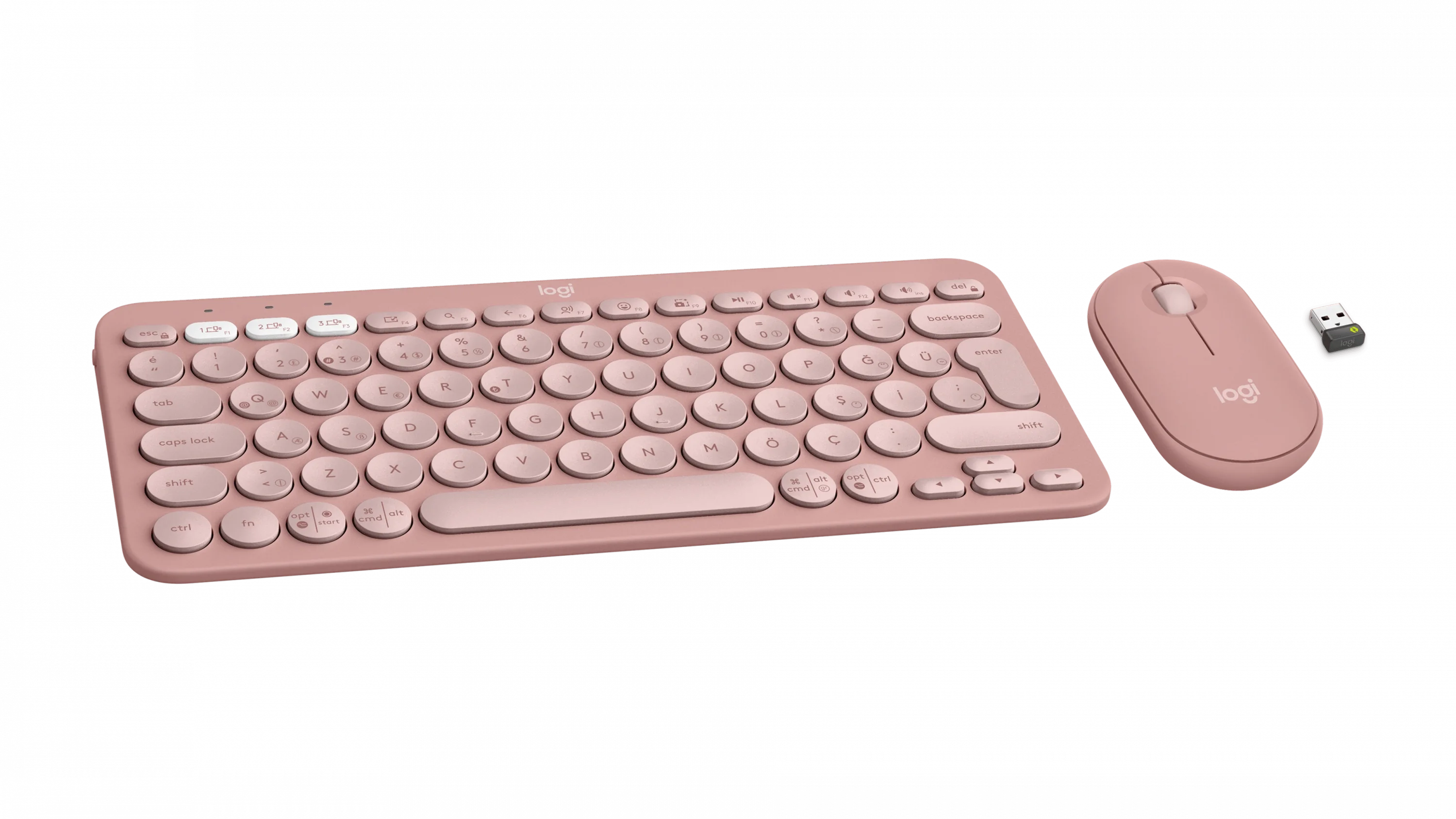 Pebble 2 Combo Pembe Türkçe Q, görünüm 2
