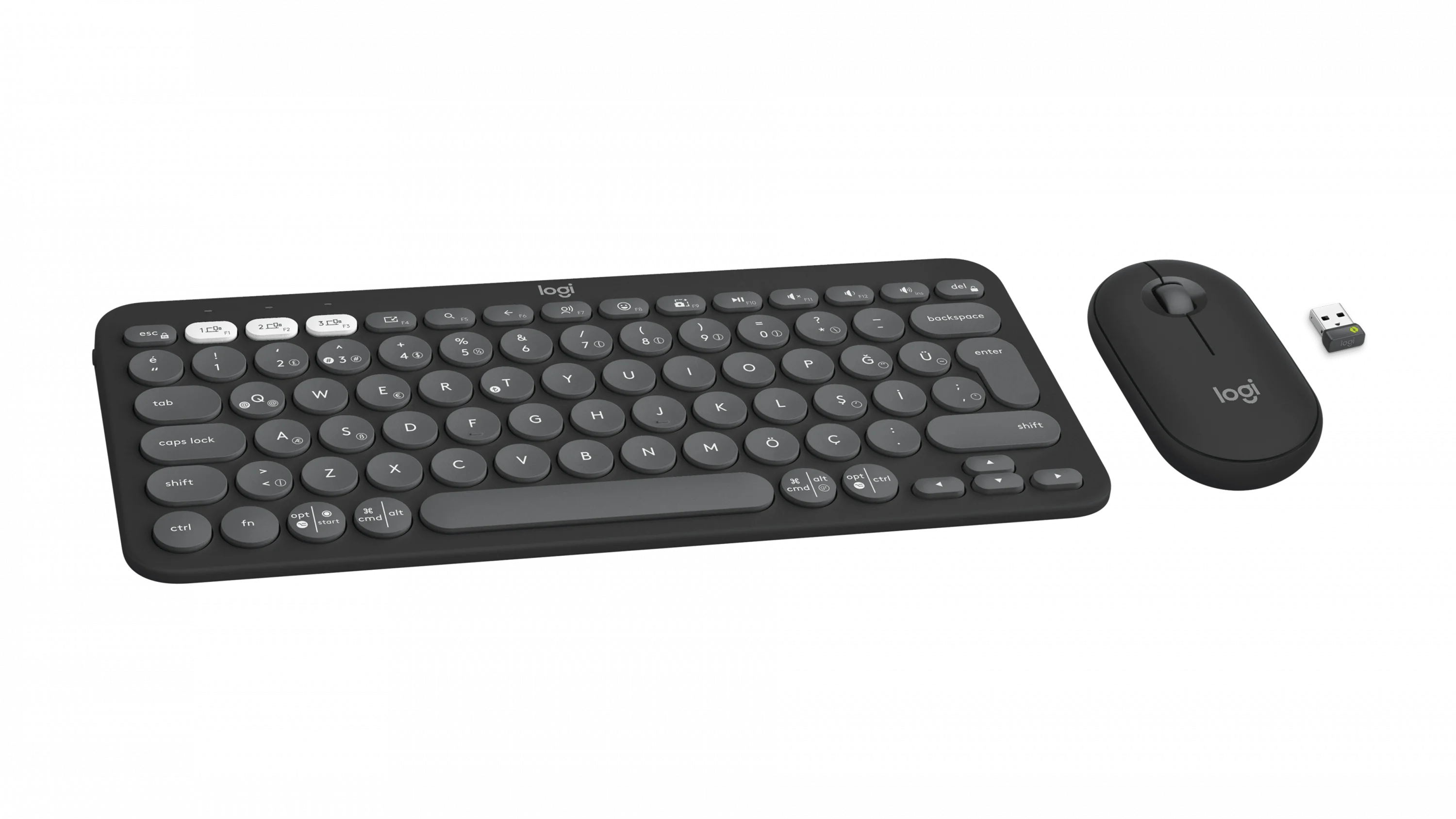 Pebble 2 Combo Grafit Türkçe Q, görünüm 2