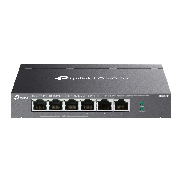 Tp-Link Omada DS106P 6 Port 4 Port PoE+ 10/100 Mbps Switch