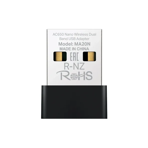 Mercusys MA20N AC650 Nano Dual Band Kablosuz USB Adaptör