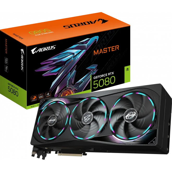 Gigabyte AORUS GeForce RTX 5080 MASTER 16G 16GB GDDR7 256 Bit DLSS 4 Ekran Kartı