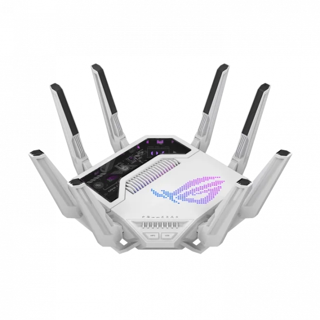 ASUS ROG Rapture GT-BE19000AI Tri-Band Wi-Fi 7 Beyaz Router