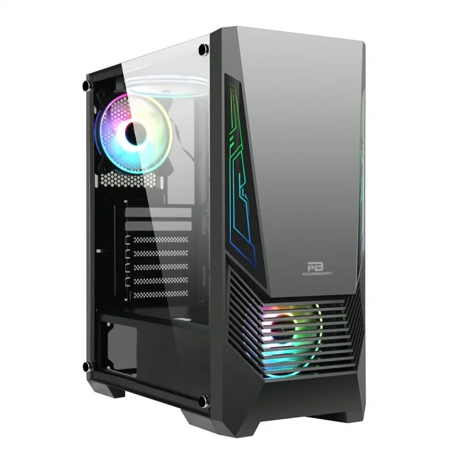 PowerBoost VK-G2051S Siyah ARGB Tempered Glass USB 3.0 ATX Mid Tower Kasa