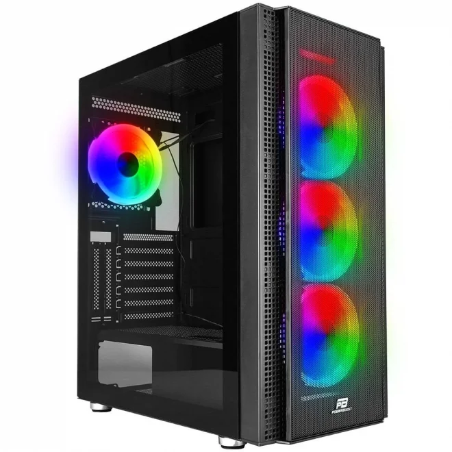 PowerBoost VK-G3506S Siyah ARGB Tempered Glass USB 3.0 ATX Mid Tower Kasa