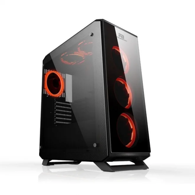 PowerBoost VK-G3903S Siyah RGB Tempered Glass USB 3.0 ATX Mid Tower Kasa
