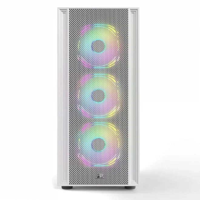PowerBoost X-12W Beyaz ARGB Tempered Glass USB 3.0 ATX Mid Tower Kasa