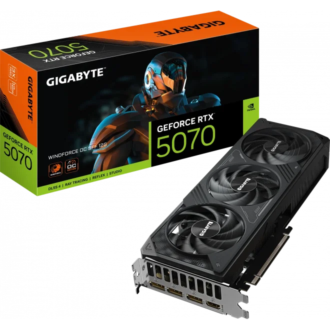 Gigabyte GeForce RTX 5070 WINDFORCE OC SFF 12G 12GB GDDR7 192 Bit DLSS 4 Ekran Kartı