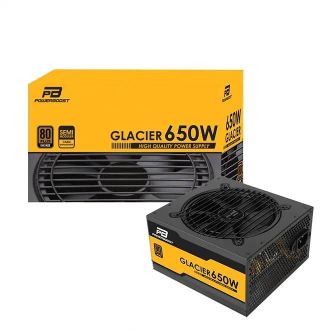 PowerBoost 650W Glacier BST-ATX650B 80+ Bronze Yarı Modüler Güç Kaynağı