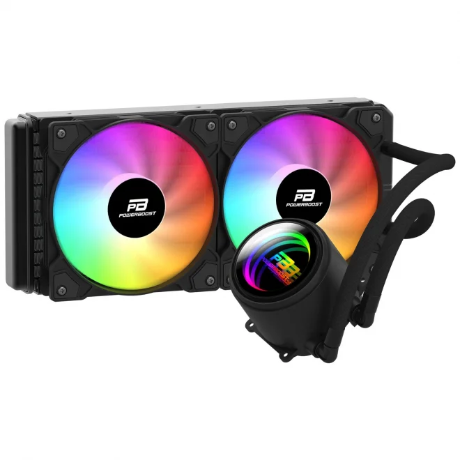 PowerBoost CIRCLE 240B Siyah Rainbow 240 mm Intel(1700p/1851p)-AMD Uyumlu Sıvı Soğutucu