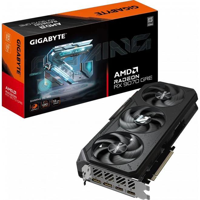 Gigabyte Radeon RX 9070 GRE GAMING OC 12G 12GB GDDR6 192 Bit Ekran Kartı