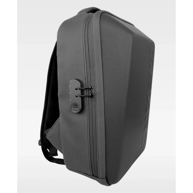 Gearz GZ-117 Solid Suni Deri USB Portlu Şifreli Kilitli Notebook Sırt Çantası
