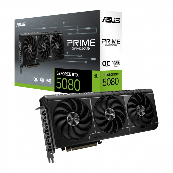 ASUS GeForce RTX 5080 PRIME OC O16G 16GB GDDR7 256 Bit DLSS 4 Ekran Kartı