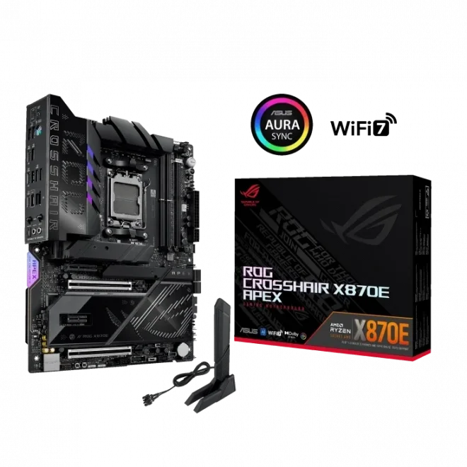 ASUS ROG CROSSHAIR X870E APEX 9600mhz(OC) M.2 AM5 ATX Anakart