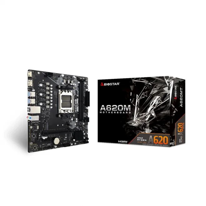 Biostar A620MT-E 2.0 8000Mhz(OC) M.2 AM5 mATX Anakart