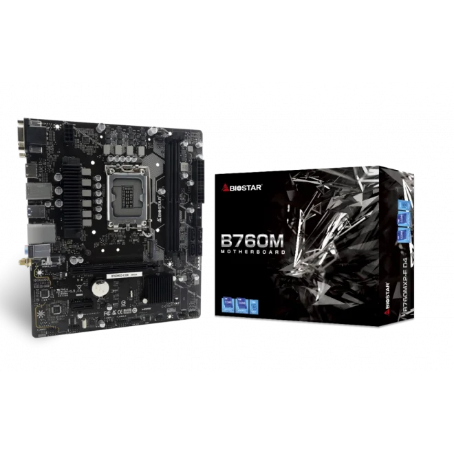 Biostar B760MX2-E 4400mhz(OC) M.2 1700p mATX Anakart