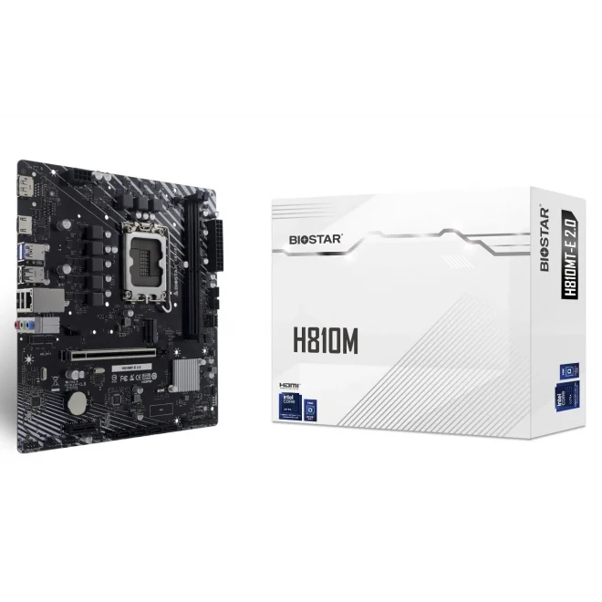 Biostar H810MT-E 2.0 6400mhz(OC) M.2 1851p mATX Anakart