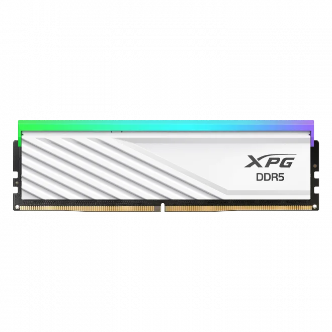 XPG 16GB Lancer Blade Beyaz RGB 6400Mhz CL32 DDR5 EXPO Ram (AX5U6400C3216G-SLABRWH)