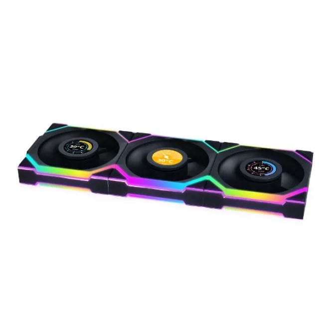 Lian Li UNI FAN SL WIRELESS LCD Siyah 120 mm Fan (3lü set)