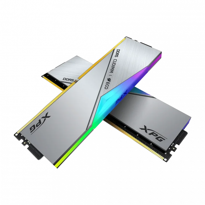XPG 48GB(2x24) Lancer Silver RGB 8400mhz CL40 DDR5 EXPO CU-DIMM Ram (AX5CU8400C4024G-DCLACRSG)