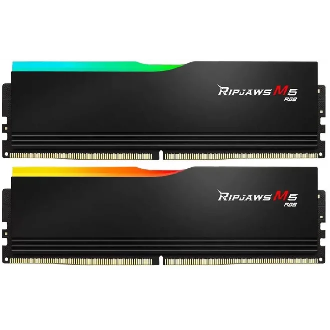 G.Skill 32GB(2x16) Ripjaws M5 Black RGB 6000Mhz CL36 DDR5 Ram (F5-6000J3648D16GX2-RM5RK)