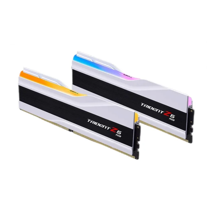 G.Skill 32GB(2x16) Trident Z5 RGB Beyaz 6400Mhz CL32 DDR5 Ram (F5-6400J3239G16GX2-TZ5RW)