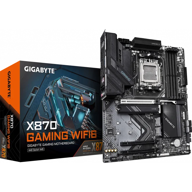 Gigabyte X870 GAMING WIFI6 8200Mhz(OC) M.2 AM5 ATX Anakart