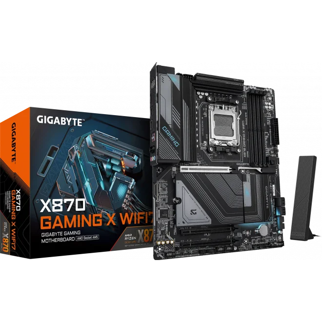 Gigabyte X870 GAMING X WIFI7 8000mhz(OC) RGB M.2 AM5 ATX Anakart