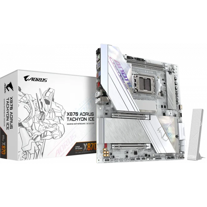 Gigabyte X870 A TACHYON ICE WiFi 9600mhz(OC) M.2 AM5 E-ATX Anakart