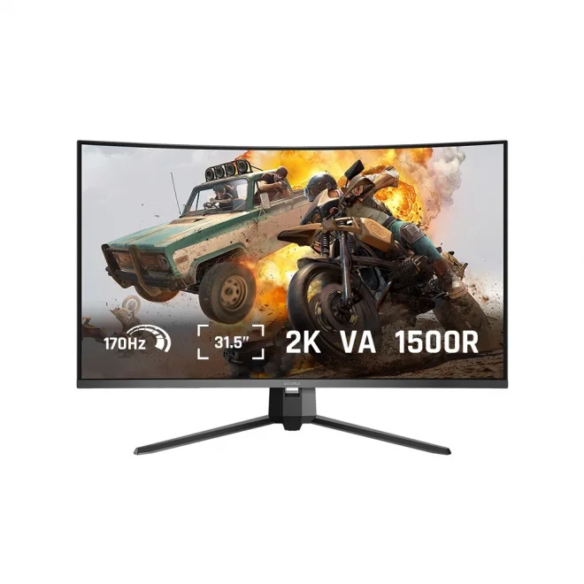 Koorui 31.5 G3221SC 1ms 170Hz HDMI,DisplayPort FreeSync VA Curved 2K Gaming Monitör