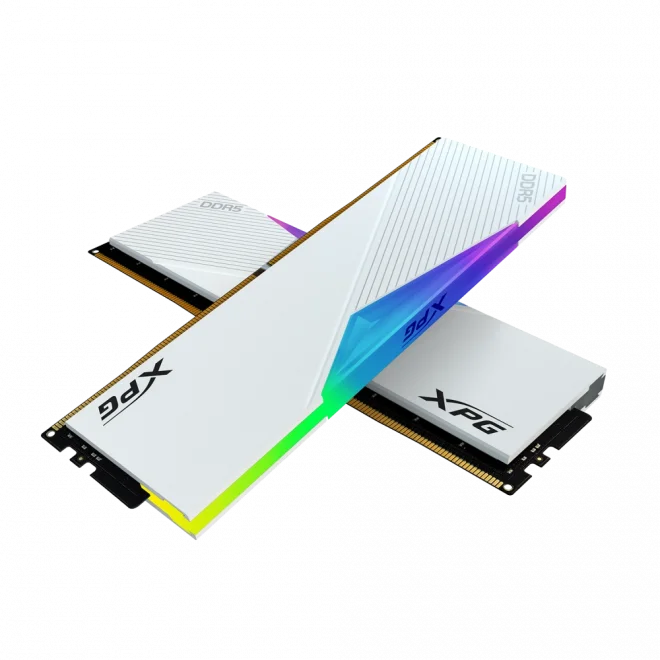 XPG 32GB(2x16) Lancer RGB Beyaz 6000mhz CL30 DDR5 EXPO Ram (AX5U6000C3016G-DCLARWH)