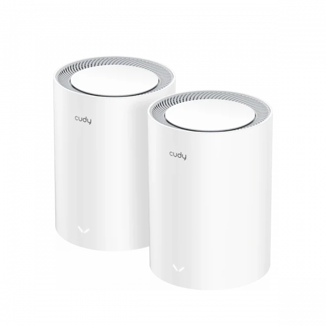 Cudy M1800 2-Pack AX1800Mbps 2.4/5GHz AP/RE/WISP Gigabit MU-MIMO Kablosuz 2li Mesh Wi-Fi 6 Sistemi