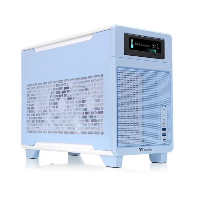 Thermaltake TR100 Mavi USB 3.0 Mini-ITX Mini Tower Kasa