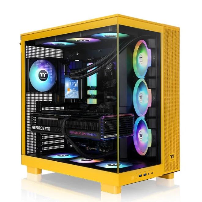 Thermaltake View 380XL Bumblebee ARGB Tempered Glass USB 3.2 ATX Mid Tower Kasa