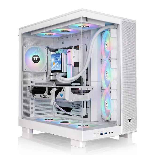 Thermaltake View 380XL White ARGB Tempered Glass USB 3.2 ATX Mid Tower Kasa