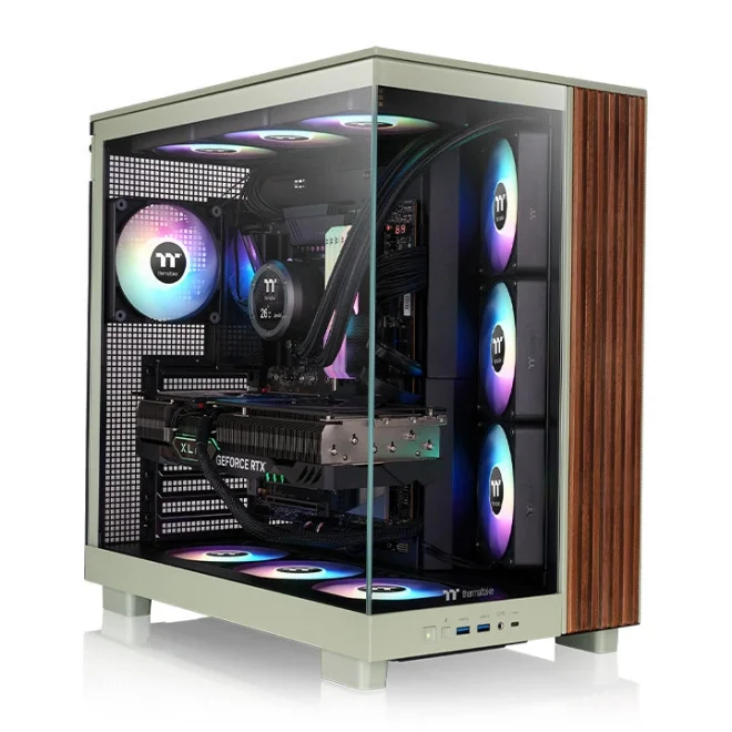 Thermaltake View 380XL Matcha Green ARGB Tempered Glass USB 3.2 ATX Mid Tower Kasa