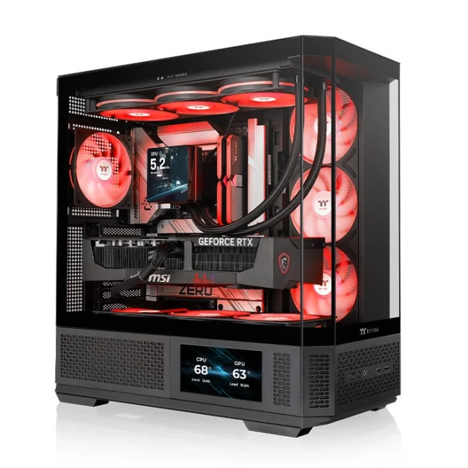 Thermaltake View 370 Siyah Tempered Glass ARGB USB 3.2 ATX Mid Tower Kasa