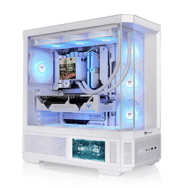 Thermaltake View 370 Beyaz Tempered Glass ARGB USB 3.2 ATX Mid Tower Kasa