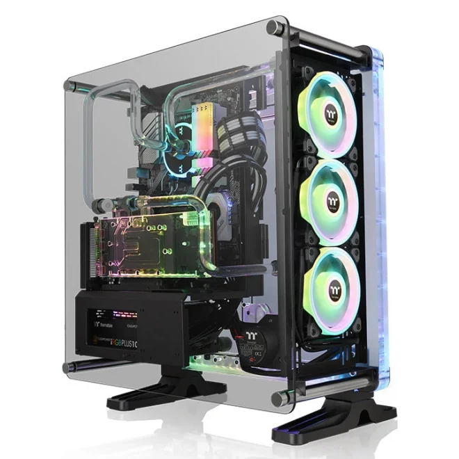 Thermaltake DistroCase 350P Siyah Tempered Glass ARGB USB 3.0 ATX Mid Tower Kasa