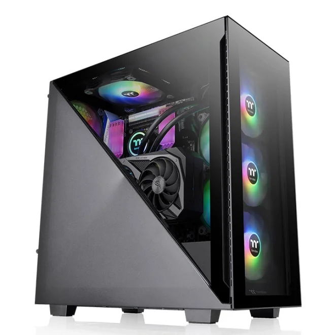 Thermaltake Divider 300 Siyah Tempered Glass ARGB USB 3.2 ATX Mid Tower Kasa