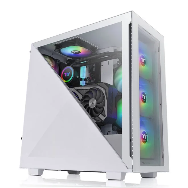 Thermaltake Divider 300 Beyaz Tempered Glass ARGB USB 3.2 ATX Mid Tower Kasa