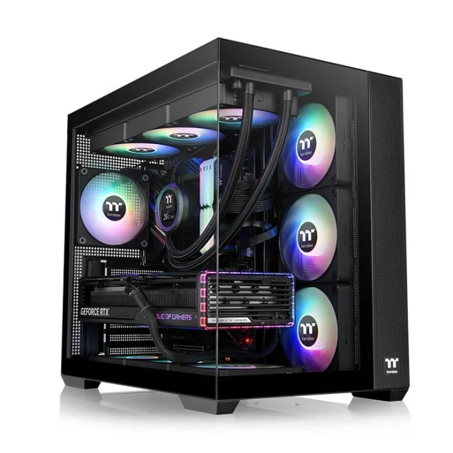 Thermaltake View 380 Black ARGB Tempered Glass USB 3.2 ATX Mid Tower Kasa