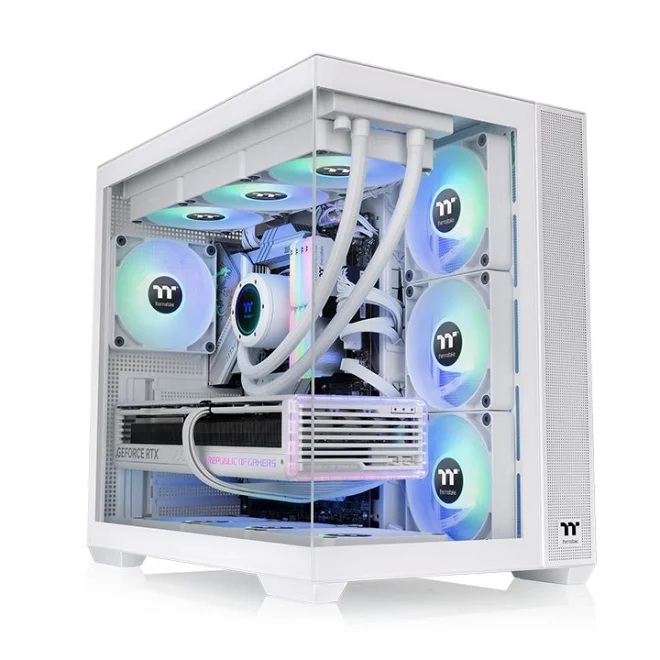 Thermaltake View 380 Snow ARGB Tempered Glass USB 3.2 ATX Mid Tower Kasa
