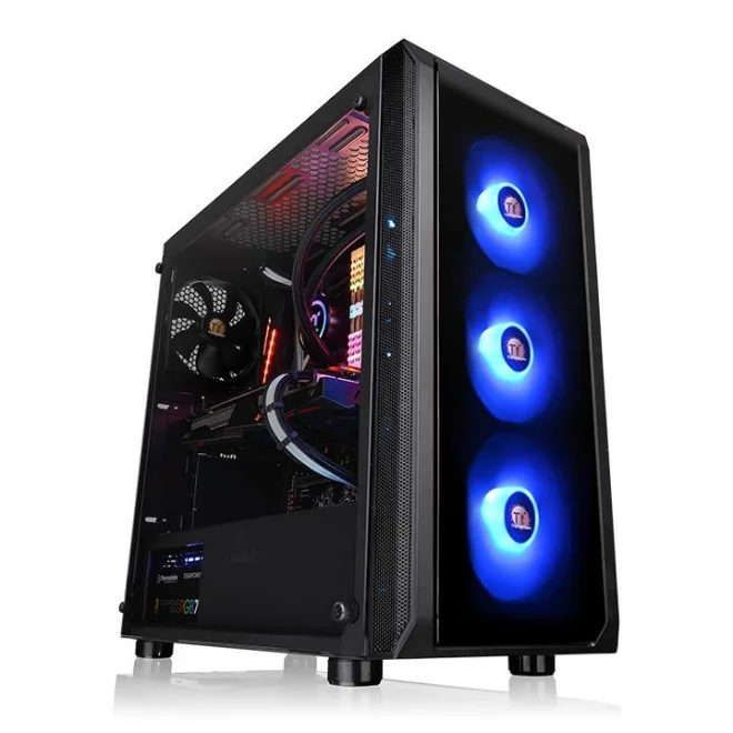 Thermaltake Versa J23 Siyah 650W 80+ Tempered Glass RGB USB 3.0 ATX Mid Tower Kasa