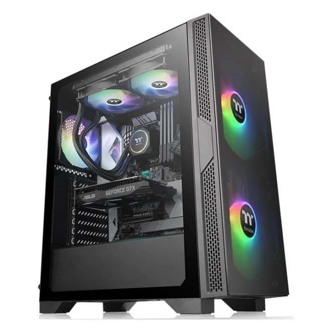 Thermaltake Versa T25 650W 80+ Tempered Glass ARGB USB 3.0 ATX Mid Tower Kasa