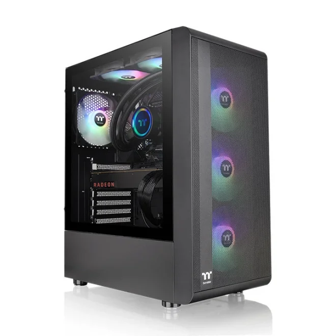 Thermaltake S200 TG 550W 80+ ARGB Tempered Glass USB 3.0 ATX Mid Tower Kasa